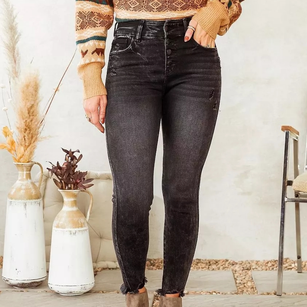 Kancan High Rise Ankle Skinny Jean